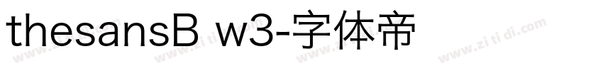 thesansB w3字体转换